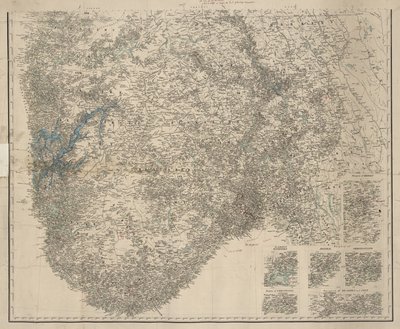 Carte du Sud de la Norvège, sans titre - P.A. Munch